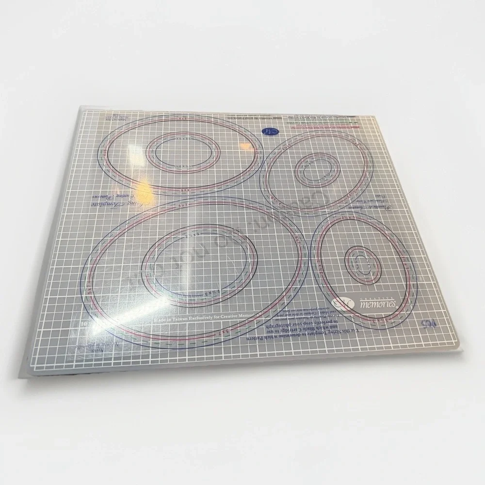 Creative Memories Custom Cutting‎ System Lot Blades Mat Templates Circles Ovals